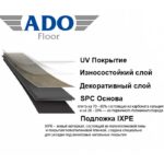 Виниловый пол SPC Ado Floor Fortika, Platano 1405