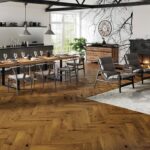 Паркетна дошка Barlinek PURE Дуб Brown sugar Herringbone 1WC000006